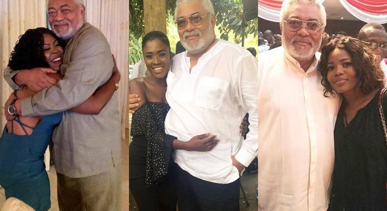 Ghanaian celebrities who met JJ Rawlings before his demise