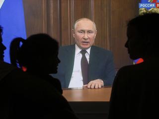 Prezydetn Rosji Władimir Putin wygłasza orędzie do narodu