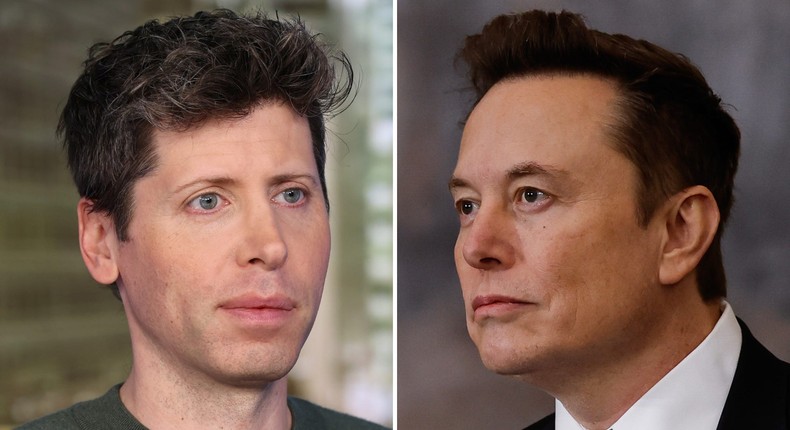 Elon Musk is leading a group of investors making a bid for OpenAI, but Sam Altman doesn't seem interested.Mike Coppola/Getty Images; Chip Somodevilla/Getty Images