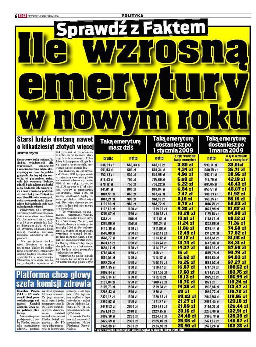 Wiemy, ile wzrosną emerytury w nowym roku