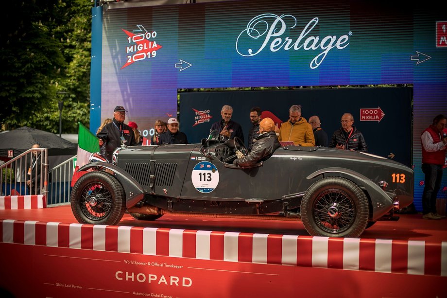 Załoga Perlage Teamu w Bentley’u 3.5 litre zajęła w Mille Miglia 2019 znakomite 97 miejsce