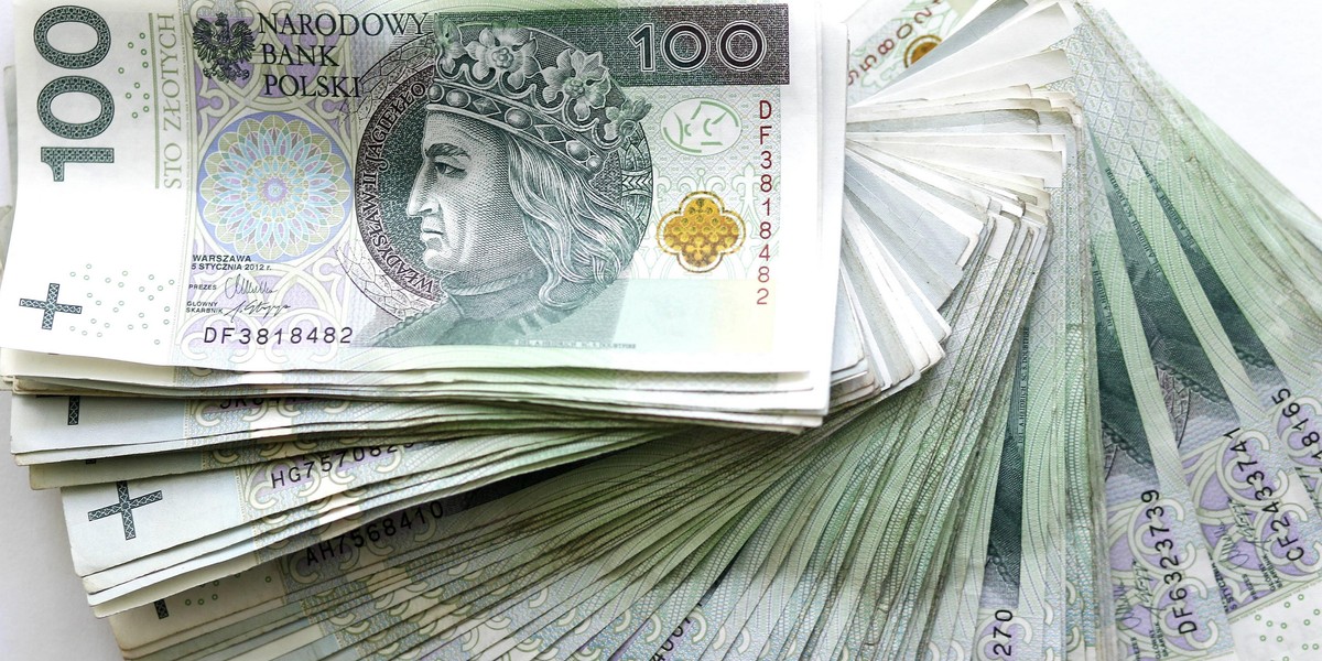 plik banknotów 