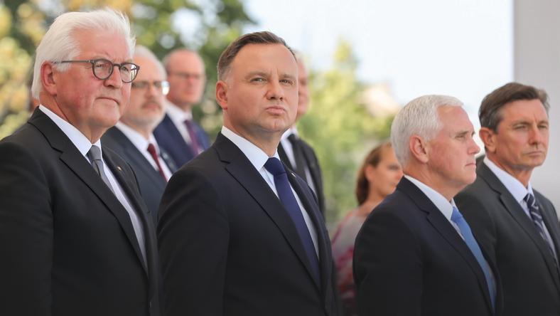 Frank-Walter Steinmeier, Andrzej Duda, Mike Pence