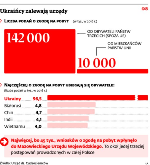 Ukraińcy zalewają urzędy