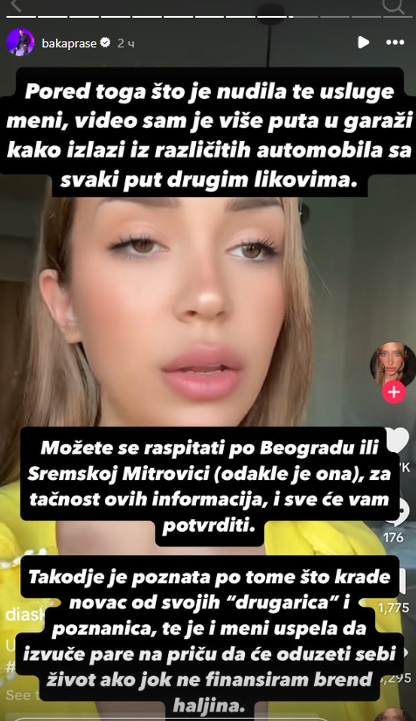 Baka izneo jezive optužbe