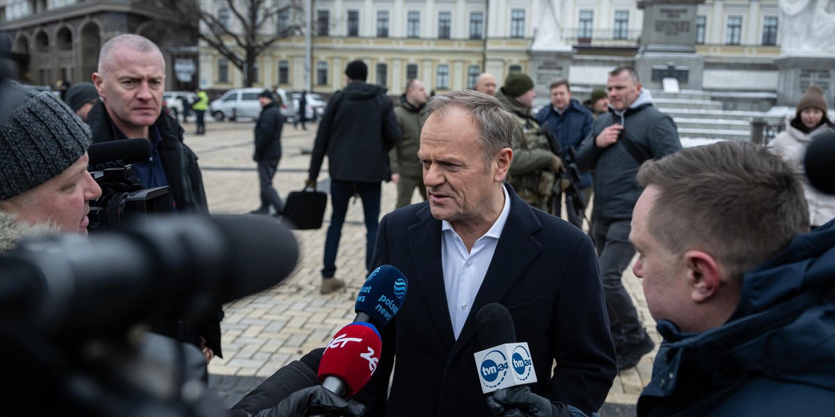 Premier Donald Tusk w Kijowie