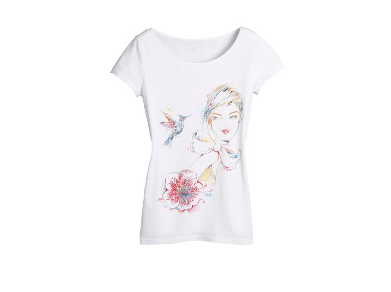 T-shirt z minikolekcji Antoinette-Fleur dla Camaieu