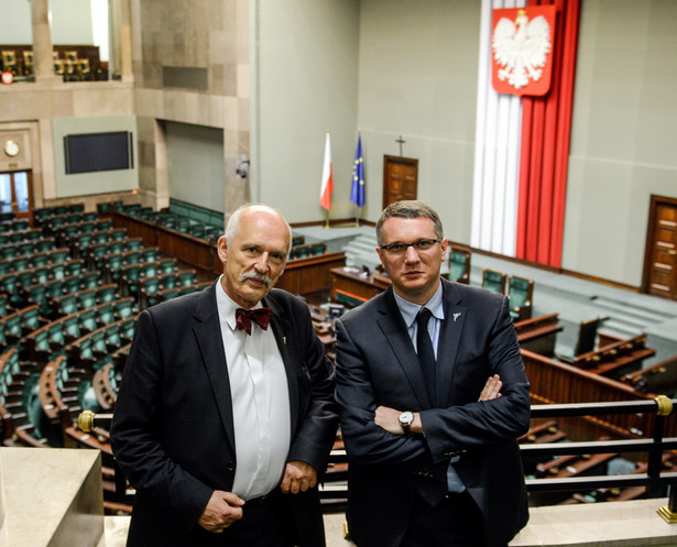 Janusz Korwin-Mikke i Przemysław Wipler