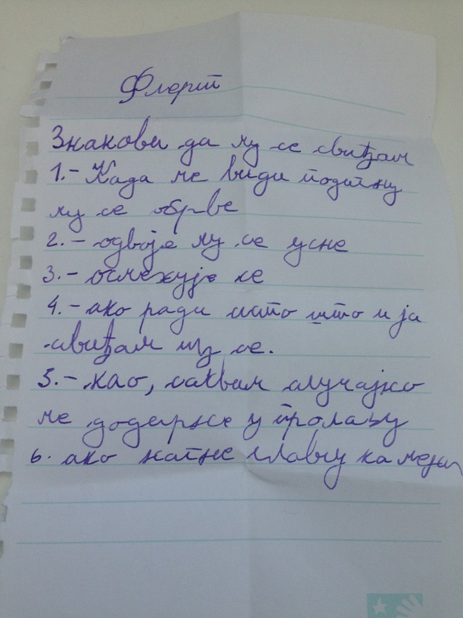 Šest stavki, sve jasno kao dan