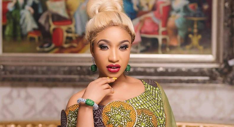 Tonto Dikeh is thankful for all the past mistakes in her life which have helped to make her the 'man' she is today. [Instagram/TontoDikeh]