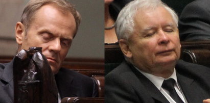 Tusk i Kaczyński zasnęli w Sejmie. Razem!