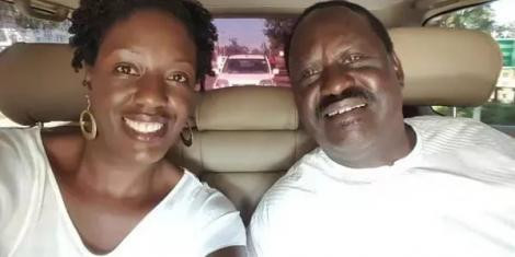 Rosemary Odinga with her father Raila Odinga