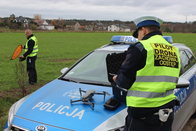 Policjanci z Lipna dysponują dronem od sierpnia br.