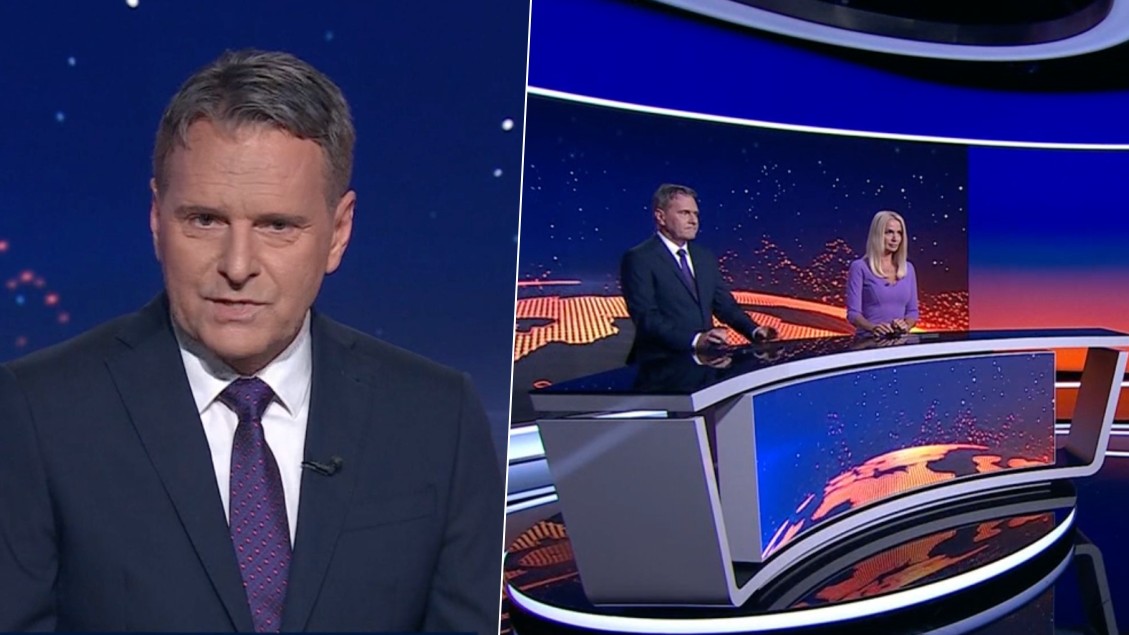 Jaroslav Zápala musel pohotovo reagovať na problém, ktorý sa vyskytol počas Televíznych novín.