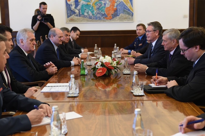 Tomislav Nikolić sa generalnim sekretarom ODKB na današnjem sastanku