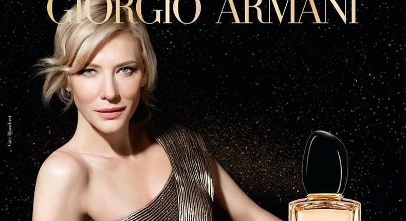 Cate Blanchett for Giorgio Armani Si Holiday limited edition campaign