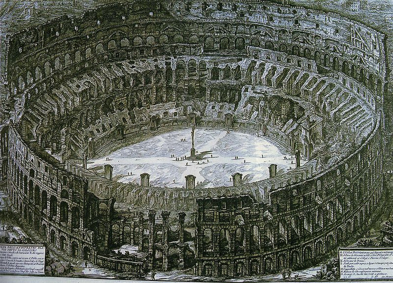Widok na koloseum (1776), Giovanni Battista Piranesi