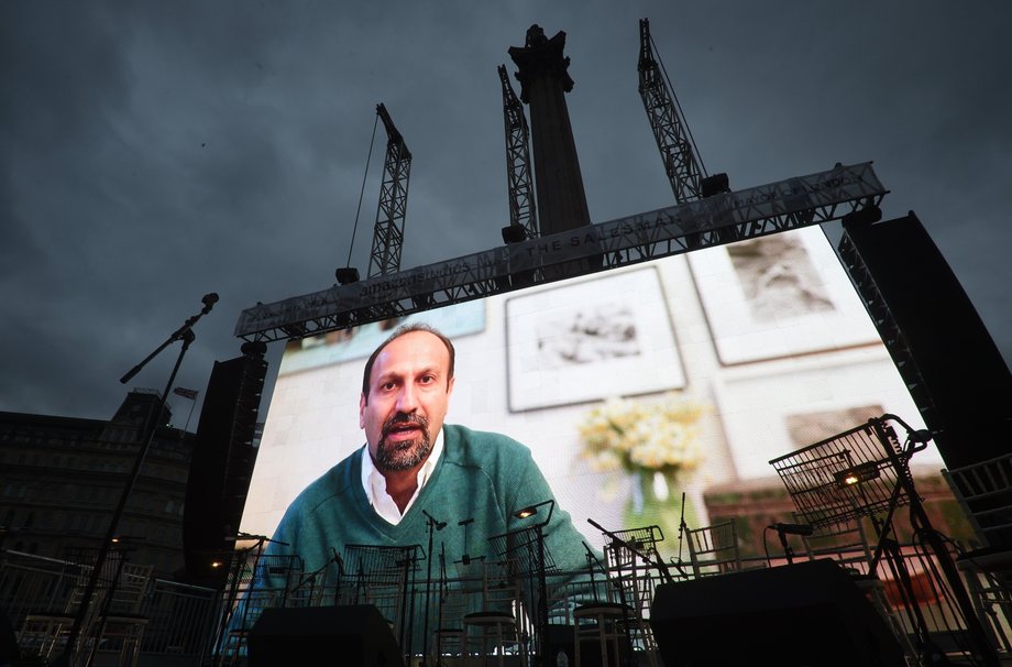 W niedzielę, 26 lutego, w Londynie zorganizowano premierę "Klienta" na Trafalgar Square