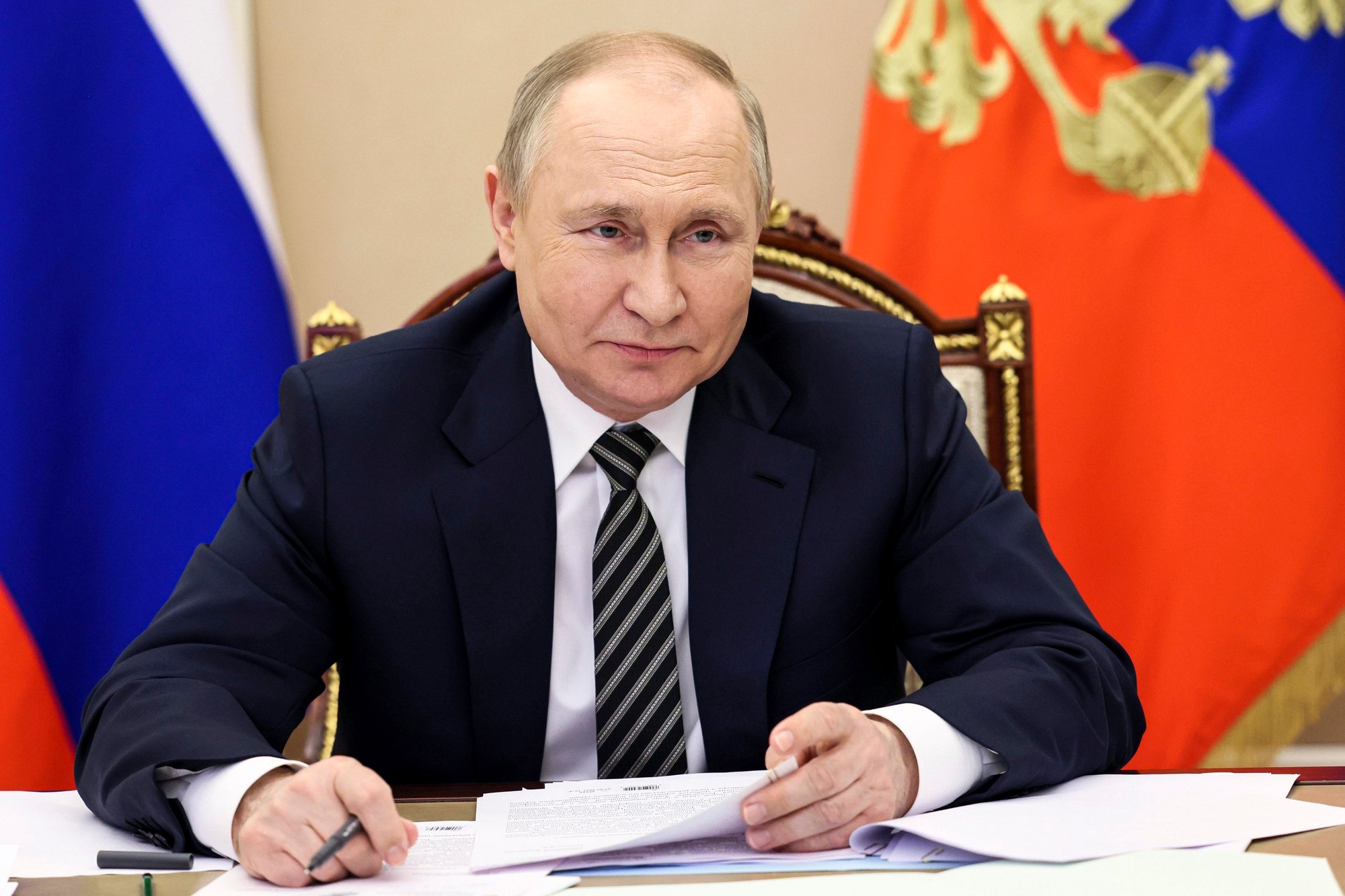 Rusky prezident Vladimir Putin. 