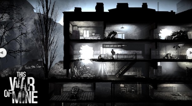 Screen z gry "This War of Mine". Źródło: strona producenta www.11bitstudios.com