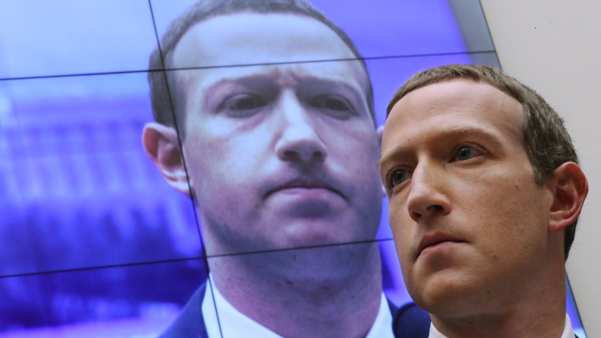 Mark Zuckerberg zeznaje na Kapitolu  w Waszyngtonie, 23 października 2019 r. 