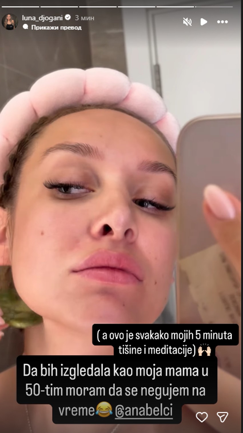 Luna Đogani ovo radi svaki dan da bi bila zategnuta u 50-im godinama