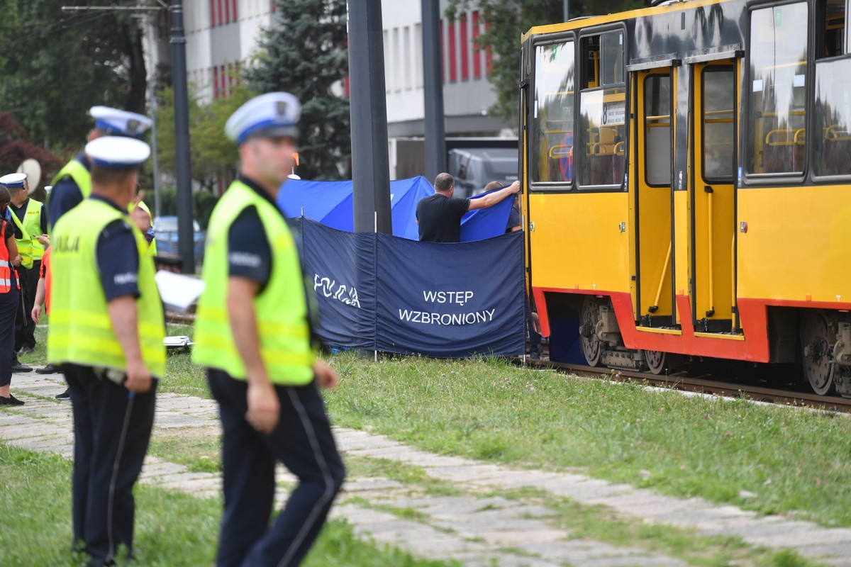 Miejsce śmiertelnego wypadku na ulicy Jagiellońskiej na Pradze-Północ w Warszawie