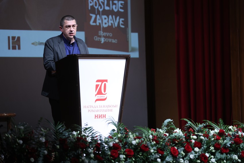 Stevo Grabovac, dobitnik NIN-ove nagrade za roman godine