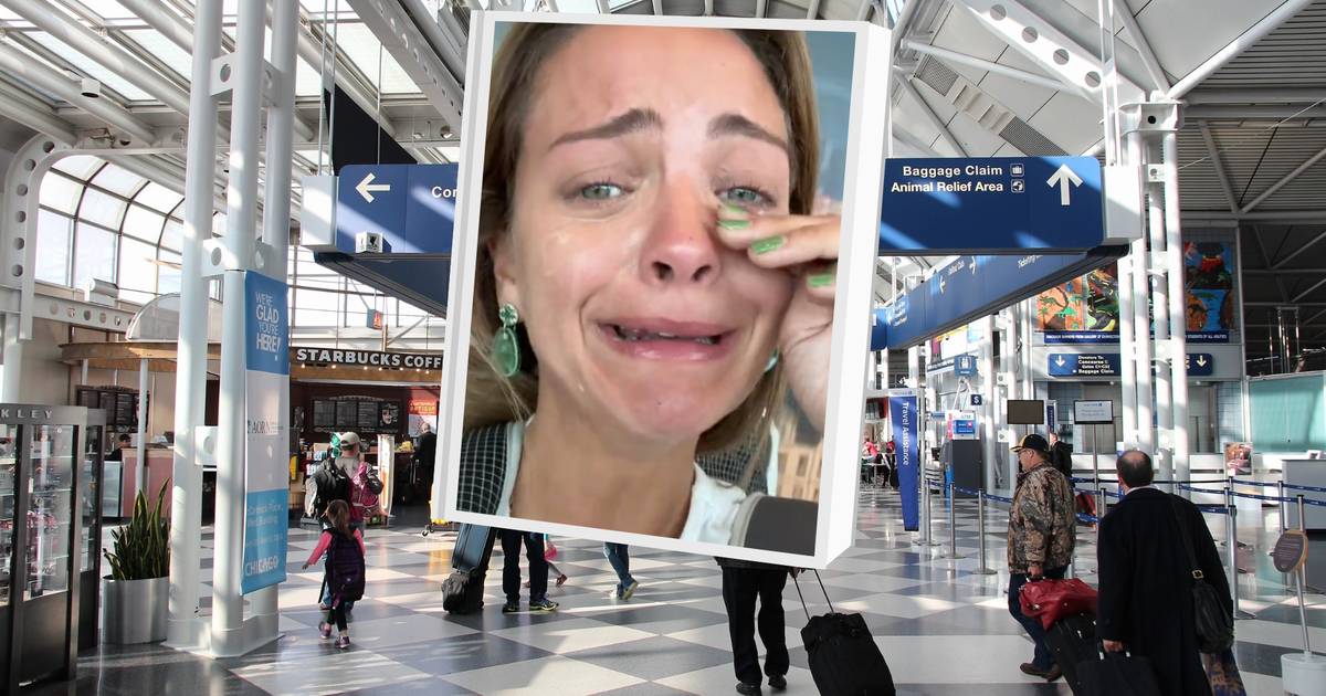 Nie wpuścili tiktokerki do samolotu. Kobieta zalała się łzami [wideo]