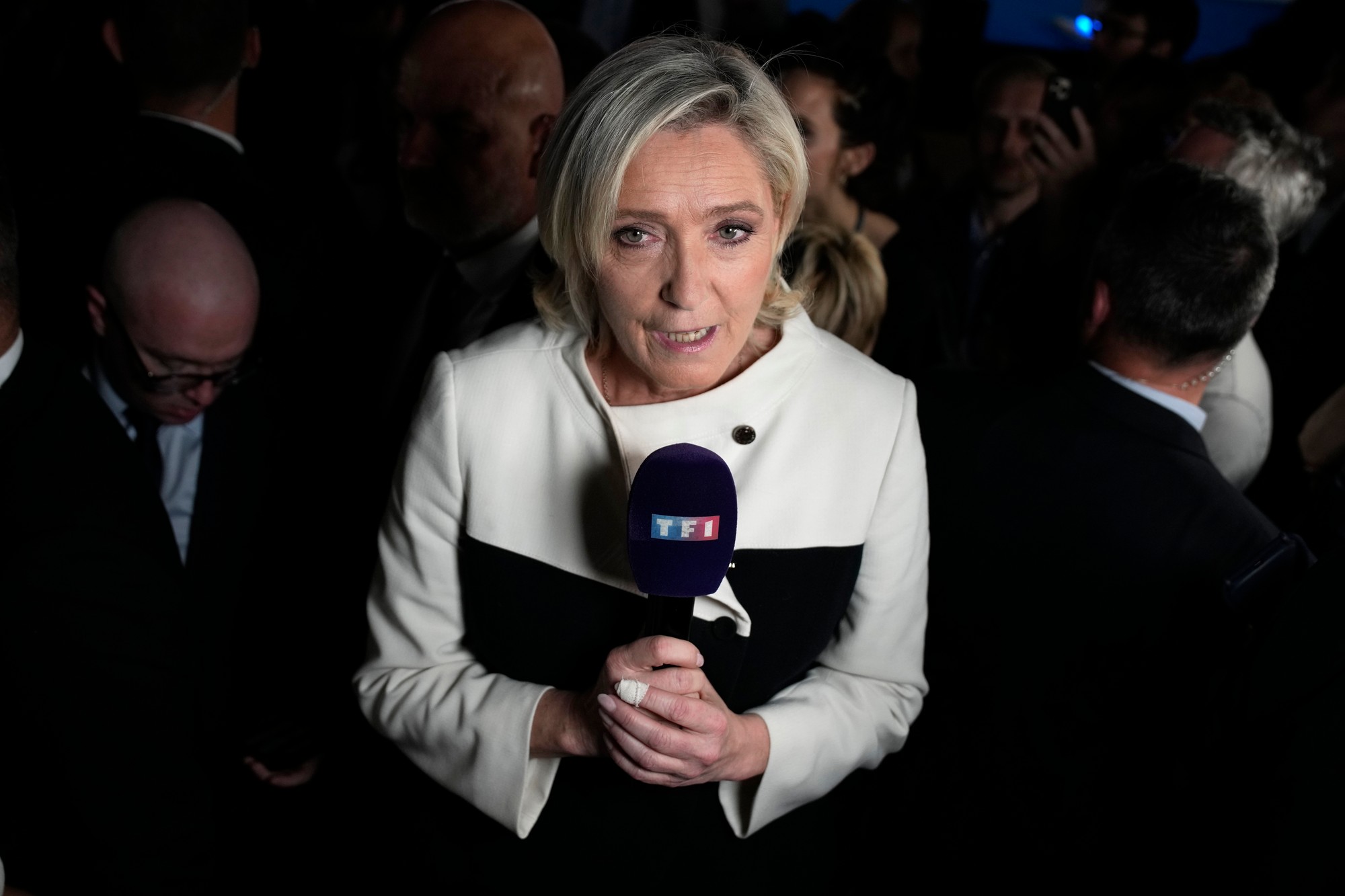 Líderka francúzskeho krajne pravicového Národného združenia (RN) Marine Le Penová.