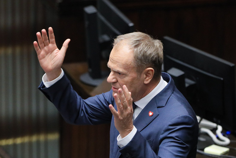 Donald Tusk wygłasza expose w Sejmie