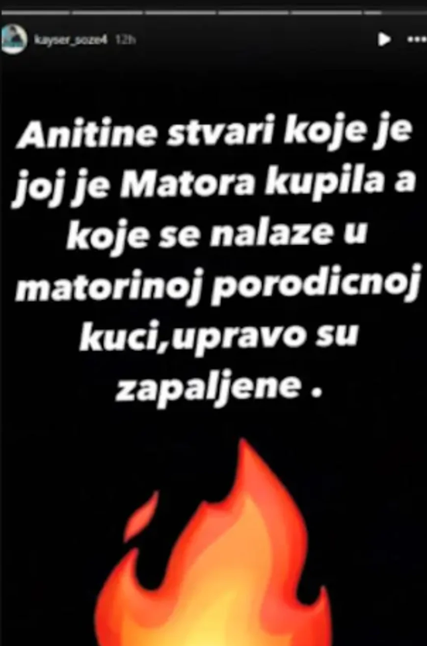 Anitine stvari uništene