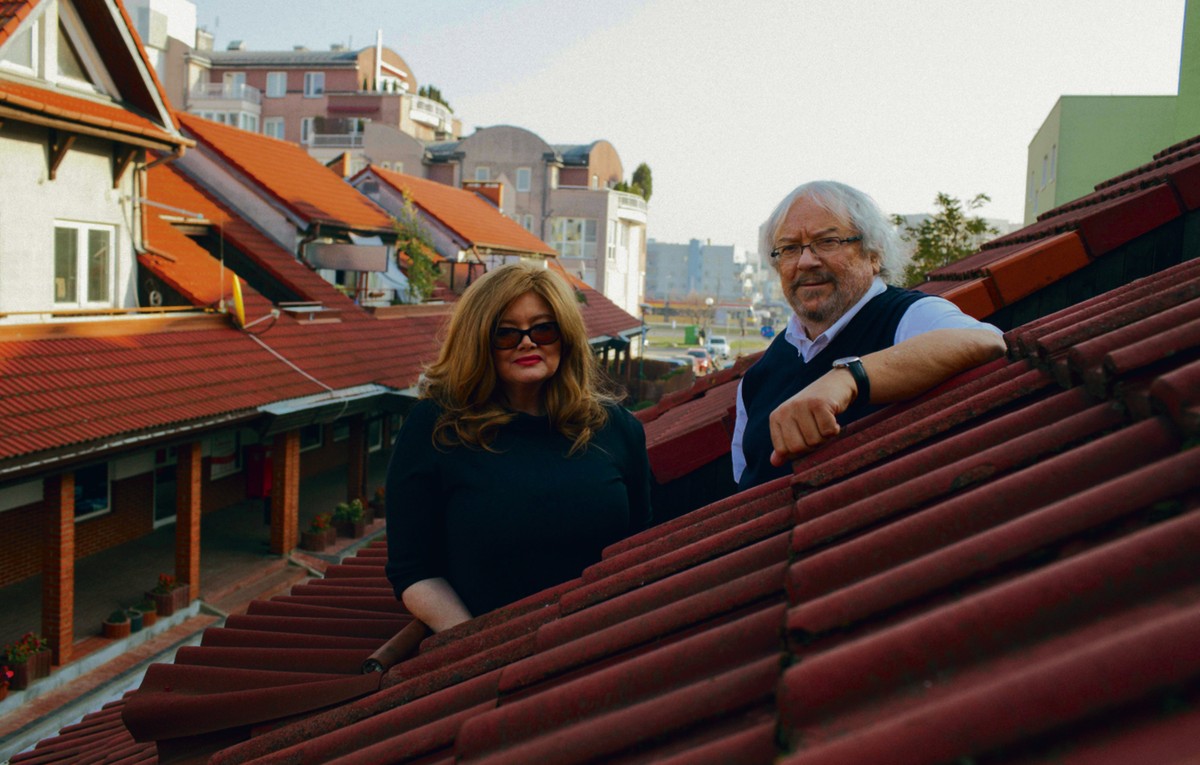 Monika Sankowska i prof. Leszek Kauc