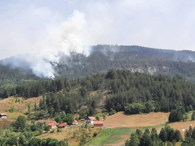 Požar prišao kućama na 50 metara, objekti za sada nisu ugroženi