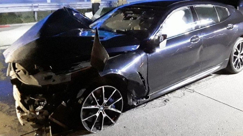 BMW wypadek a1