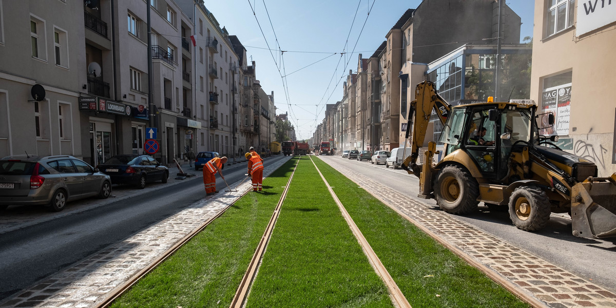 Zielone torowisko zmniejszy hałas.