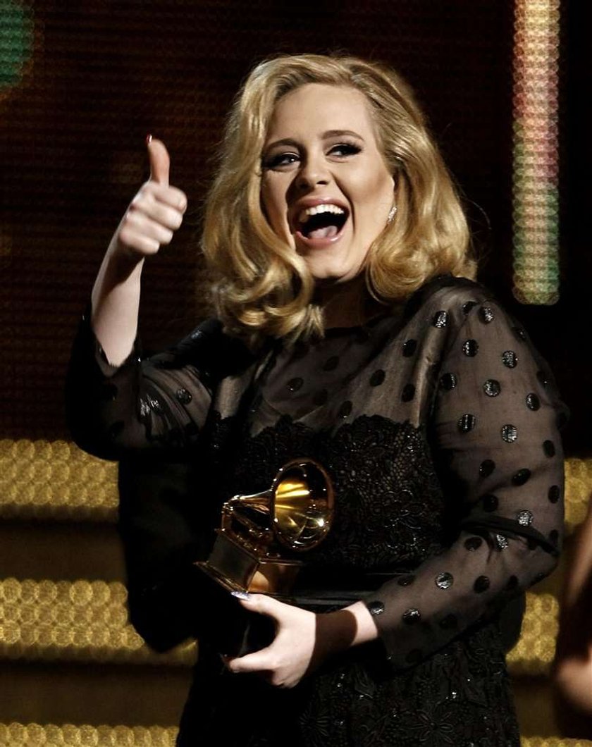 Wygłupy Adele na rozdaniu nagród Grammy