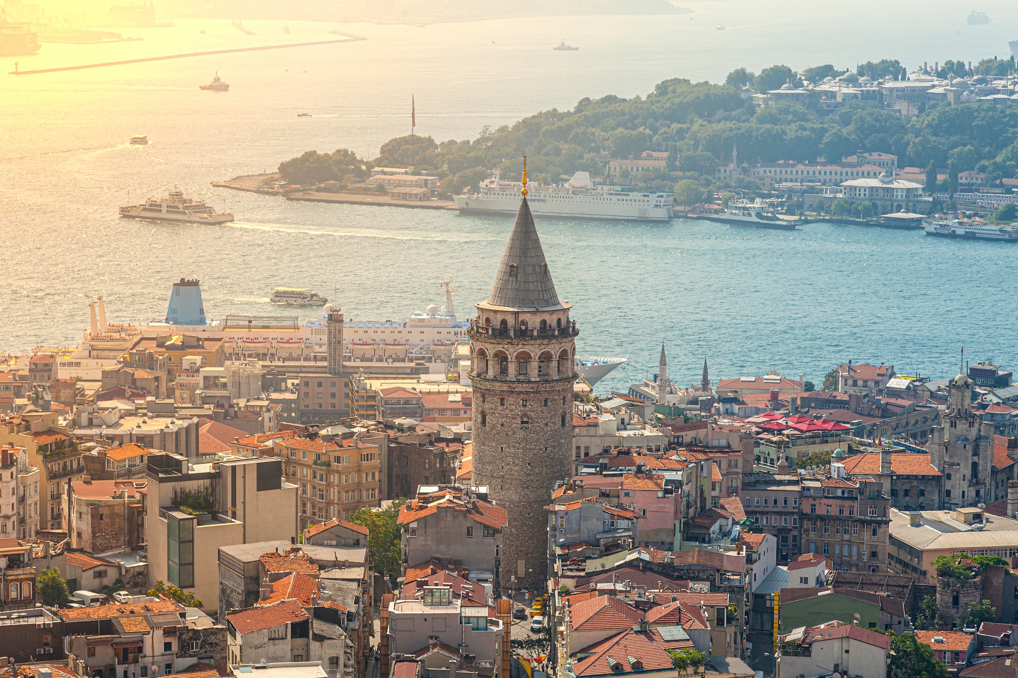 Najväčšie turecké mesto Istanbul.