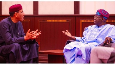 President Mohamed Bazoum of Niger visited President Bola Tinubu at the Presidential Villa, just last Tuesday, July 18, 2023