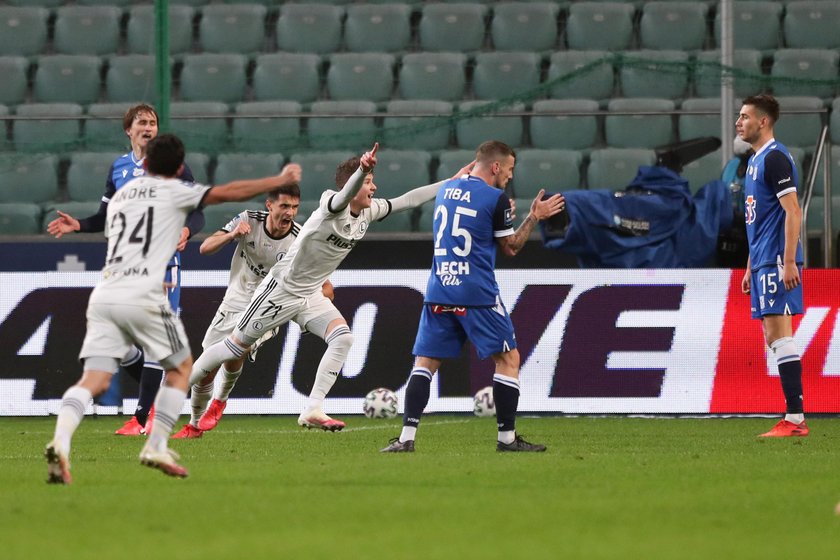 Pilka nozna. PKO Ekstraklasa. Legia Warszawa - Lech Poznan. 08.11.2020