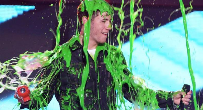 Nick Jonas presented and also took home the trophy for “Best Male Singer at Kids' Choice Awards 2015