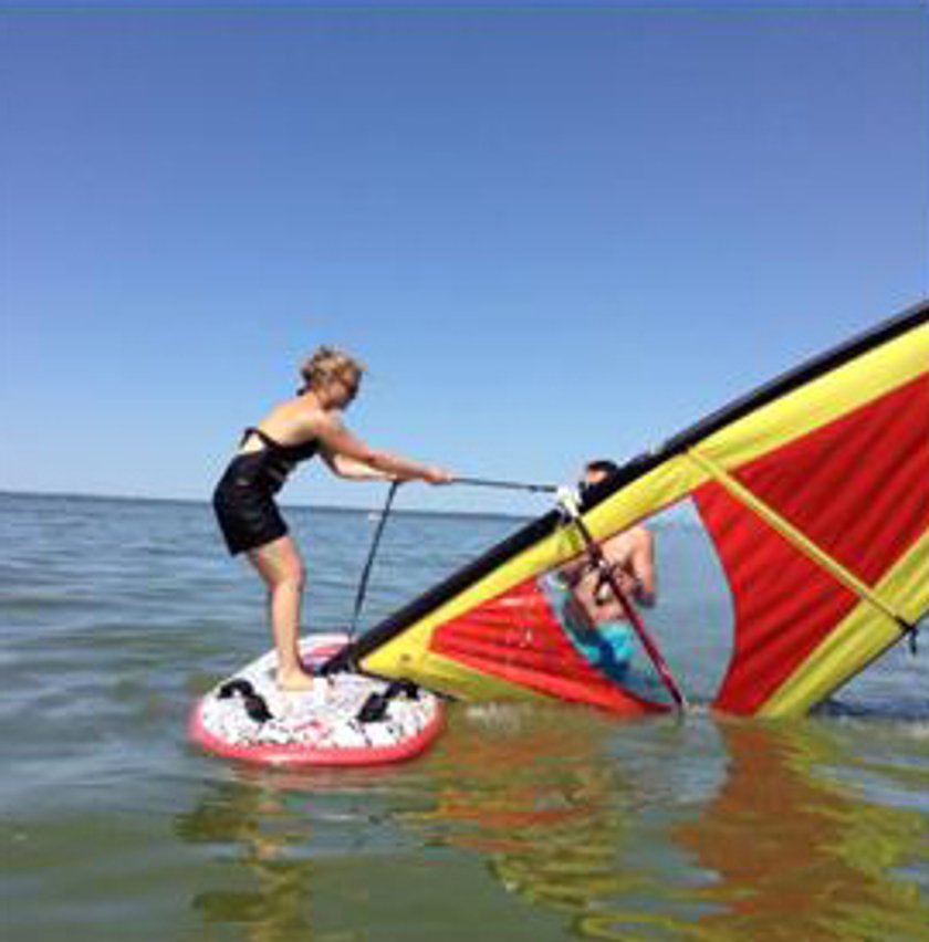 Agnieszka Kaczorowska windsurfing