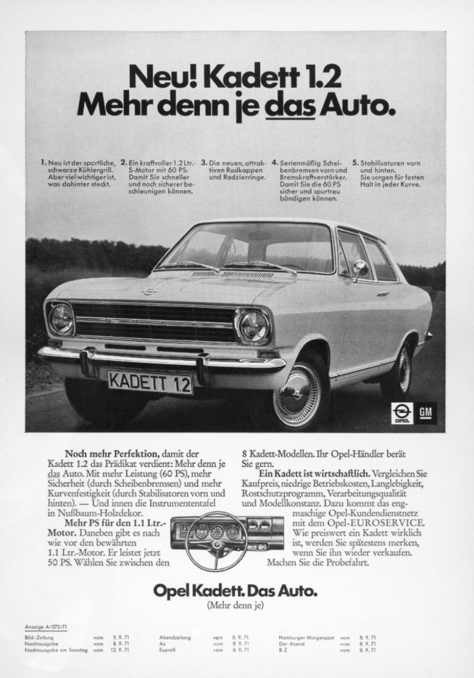 50 lat kompaktowych sedanów Opla