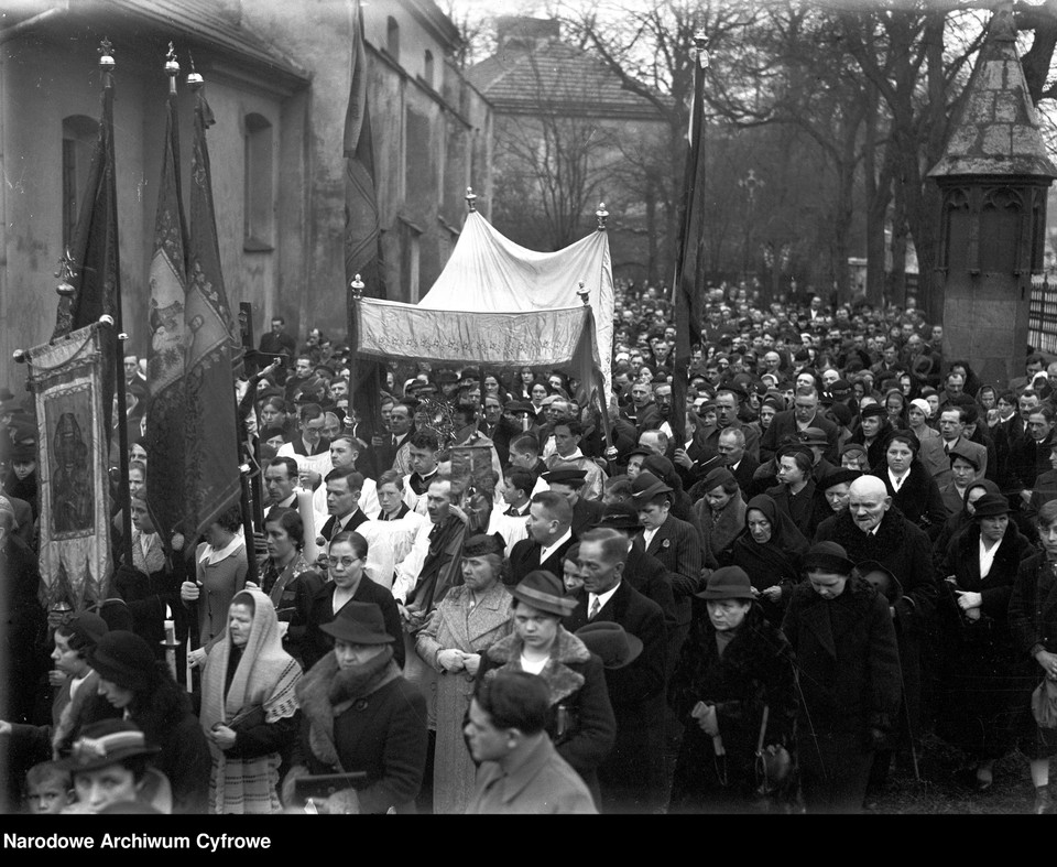 Rezurekcja w kościele św. Mikołaja w Krakowie, 1938 r.