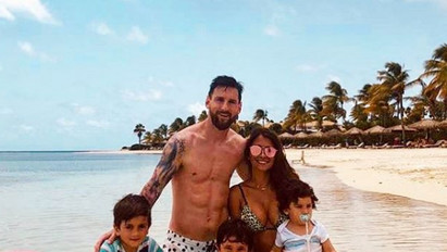 Luxusnyaralás: egy álomszigeten pihen Messi
