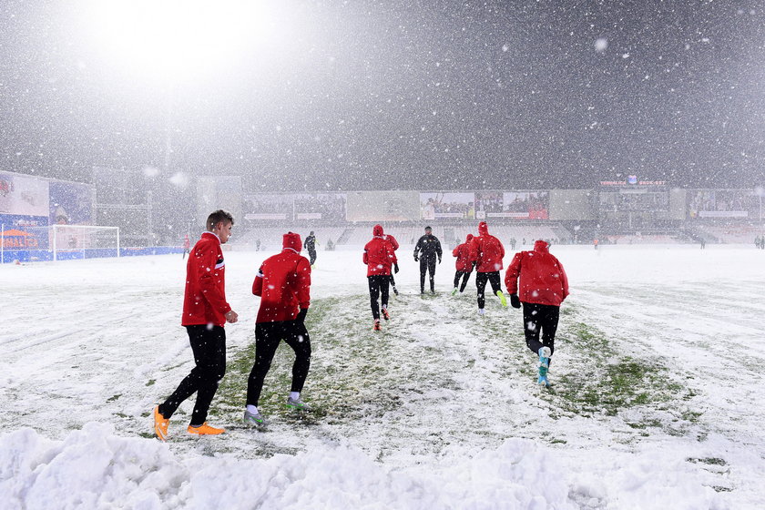 Mecz Termalica Bruk-Bet - Jagiellonia odwołany. Wszystko przez śnieg!