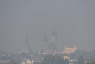 Kraków Smog nad miastem