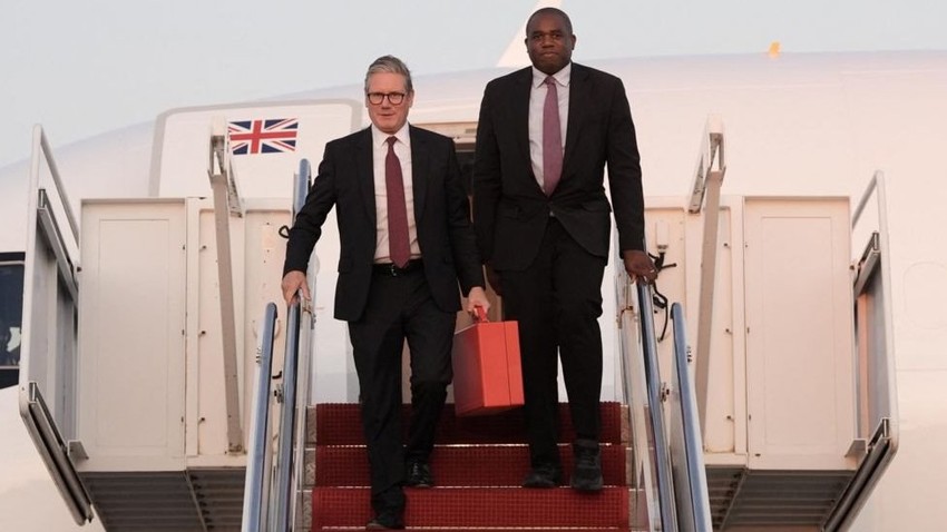 Britanski premijer Starmer i ministar spoljnih poslova Lami u SAD | Foto: Reuters