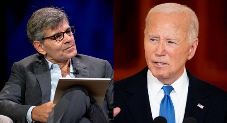 George Stephanopoulos and President Joe Biden.Roy Rochlin/Getty Images, Andrew Harnik/Getty Images