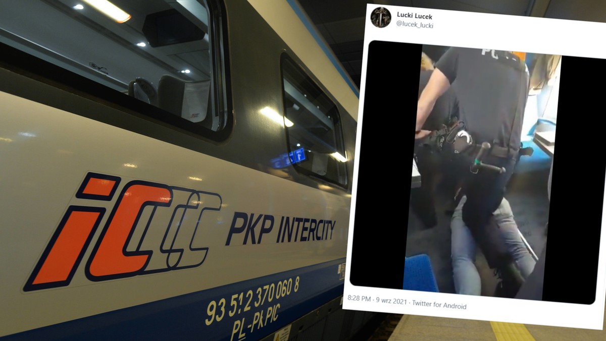 PKP Intercity. Bydgoszcz. Nie miał maseczki w pociągu. Interwencja policji